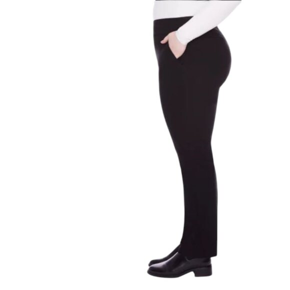 NEW S.C. & Co. Pull-On Straight Leg Pant with Tummy Control | Black - Picture 3 of 5